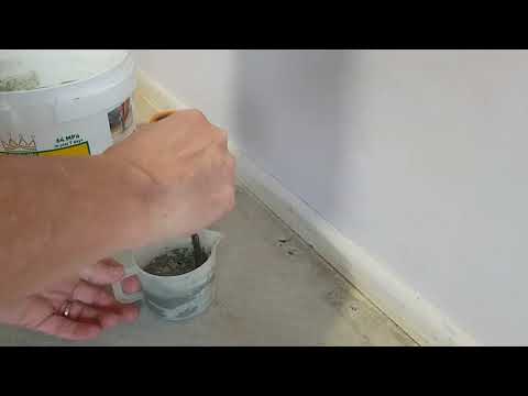 How to remove carpet tacking from concrete and fill the tack holes