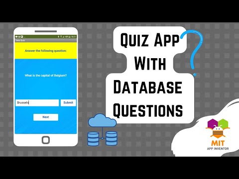Take Quiz in MIT App Inventor | Quiz App with Questions from Database  #clouddb #quiz