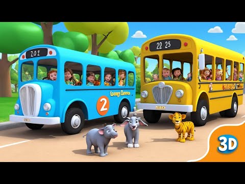 Смеющийся автобус объезжает зоопарк