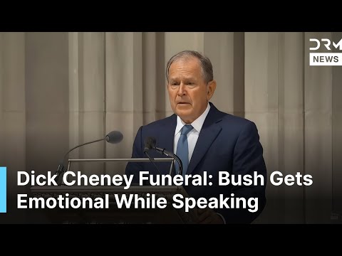 EMOTIONAL MOMENT: George W. Bush Breaks Down at Dick Cheney Funeral | DRM News | AC1F