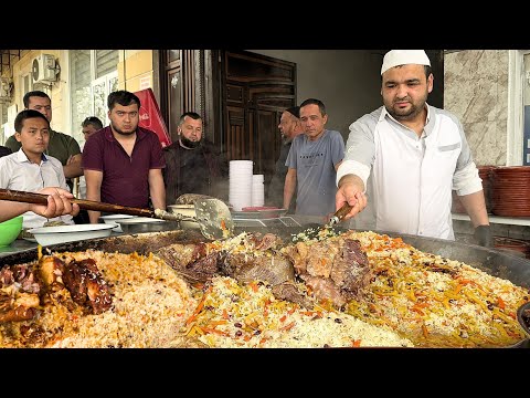 SHOCK! 125 kg FINISHED in 34 Minutes | KING of Uzbek Dishes | Popular Street food