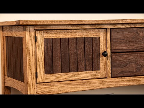 Entryway Table | Making Fake White Oak with Natural Stain