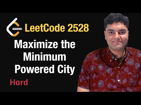Maximize the Minimum Powered City - Leetcode 2528 - Python