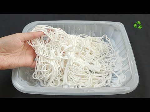 Mix glue with thread, you will not believe the incredible results. Home decor DIY Idea