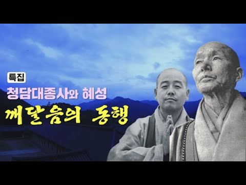 청담큰스님과 스승의 뜻을 이은 혜성스님의 깨달음의 동행 [BTN 다큐]