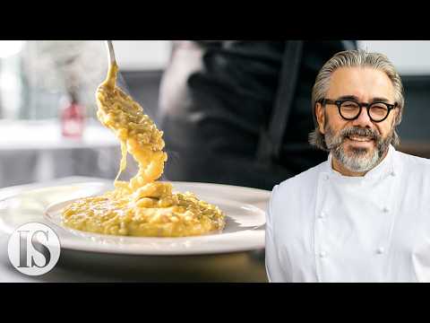Il risotto ai quattro formaggi più famoso d'Italia al ristorante 2 stelle Michelin Miramonti l'altro