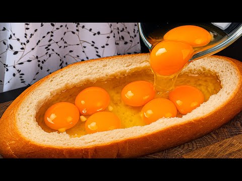 Just pour eggs into the bread - my grandma's old recipe is awesome!