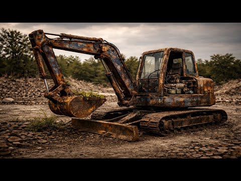 Restoration a Long - Forgotten Kubota Excavator Buried in Mud for Decades!