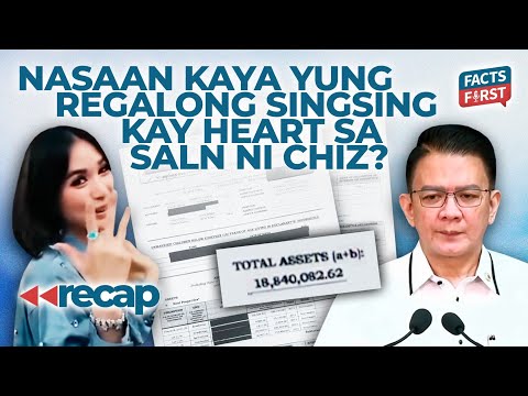 Regalong singsing ni Chiz kay Heart, nasaan kaya sa SALN ng senador?
