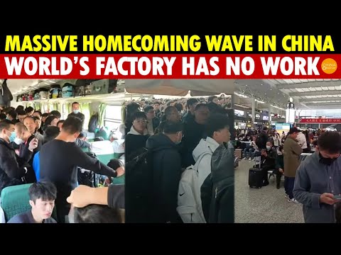 A Massive Homecoming Wave in the Yangtze Delta, Trains Crowded, and the World’s Factory Has No Jobs