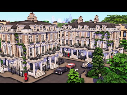 London Kensington Townhouses | The Sims 4 Speed Build