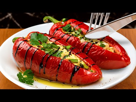 Better than in a restaurant! Easy recipe for stuffed peppers with feta in 15 minutes!