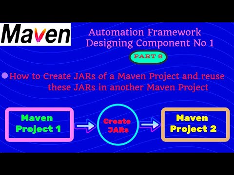 How to Create JAR of a Maven Project and reuse that JARs in another Maven Project | #AjAutomation