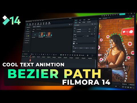 Text Animation for Filmora 14 (Bezier Path) - Beginner Tutorial