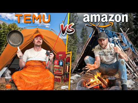 Temu vs. Amazon - $150 Overnight Survival Challenge!