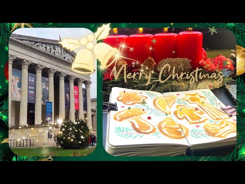 Christmas vlog & holiday art 🎄🎅🏻