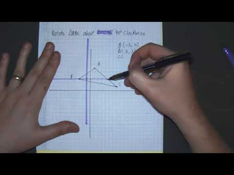 Rotate a Triangle About a Point not the origin 90 Degrees Clockwise Visual