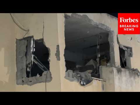 Residential Building Severely Damaged After Iranian Missile Attack On Haifa, Israel