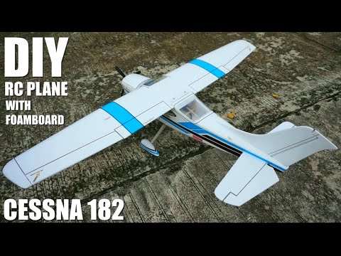 DIY RC Cessna 182: Step-by-Step Foam Plane Build with Detailed Tutorial & Flight Test 120cm Wingspan