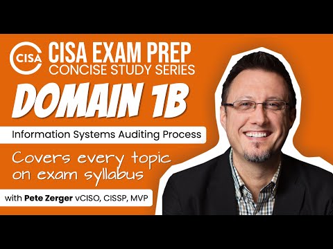 CISA EXAM PREP -  Domain 1B - IS Audit Process Execution