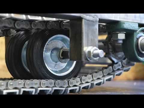 DIY on wheels with a goose from a PROFILE TUBE with bearings!