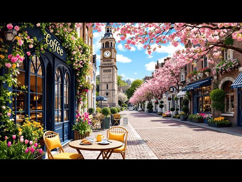 Morning Spring Jazz β Gentle Jazz Music at Cozy European Coffee Shop Ambience for Relax, Study, Work