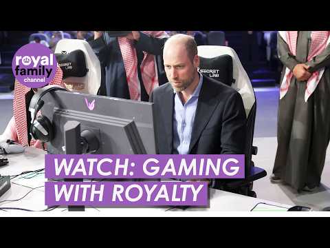 WATCH:  Prince William Tests His Skills with Saudi’s Best Video Gamers