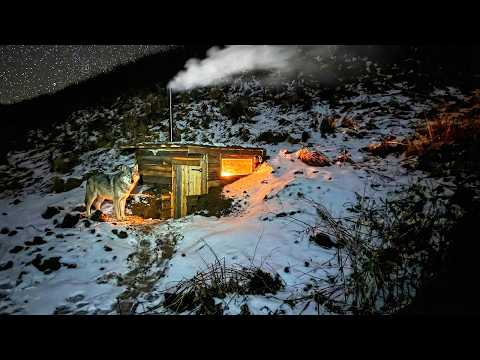 I SPENT THE COLD NIGHT IN A TINY DUGOUT. I MADE A SALT LICK FOR THE MOOSE. THE WOLVES CAME.