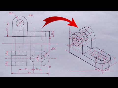 Engineering Drawing || Isometric view in engineering drawing