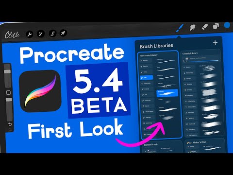 Procreate 5.4 Beta First Look – Huge Brush Library Update!