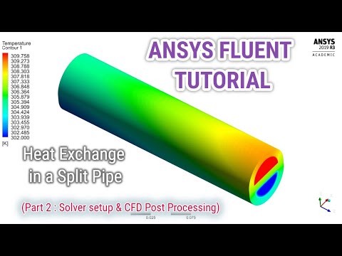 ANSYS Fluent Tutorial | Heat Exchange in a Split Pipe | Ethylene Glycol Water Counter Flow |Part 2/2