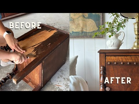 Satisfying Antique Furniture Restoration using gel stain