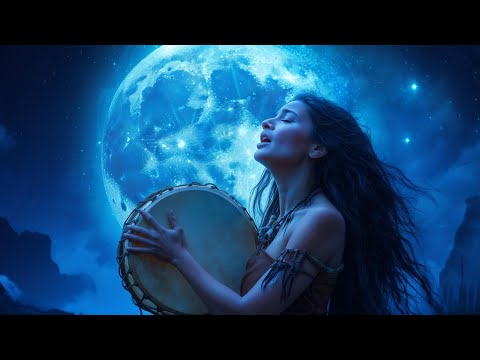 🌕 Rituel de la Lune Sacrée – Chant Chamanique Lakota pour la Guérison et le Sommeil (2h00 – 432Hz)