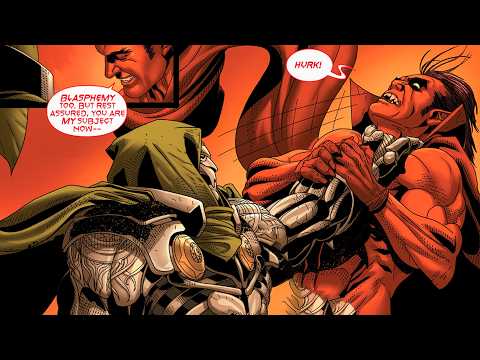 Dr Doom & Dr Strange fight Mephisto