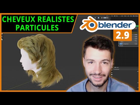 CHEVEUX RÉALISTES AVEC PARTICULES DE TYPE HAIR | Blender 2.9 [TUTO FR]