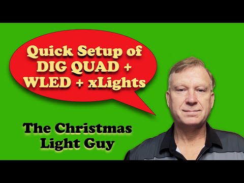 Quick setup of a QuinLED DIG QUAD V3 controller w WLED firmware and how to control with xLights