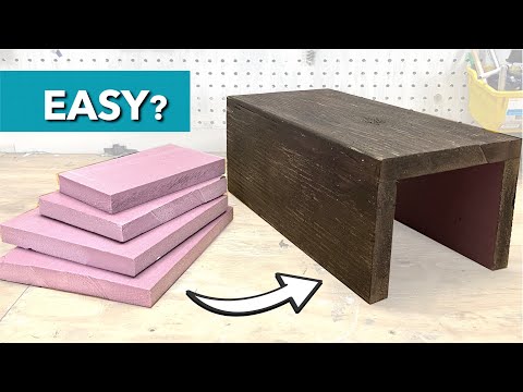 Foam to Faux Ceiling Beams: DIY