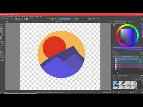 KRITA - Lesson 06 - Layers, Organizing Layers, Alpha Lock, Alpha Inheritance, Groups Creation