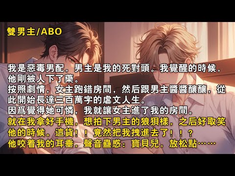 【完結雙男主】我是噁毒男配，覺醒的時候，死對頭男主剛被人下了藥，即將和跑錯房間的女主開始三百萬字的虐戀。我可憐女主，沒想到男人居然把我拽進房，他咬着我的耳垂，聲音蠱惑：「寶貝兒，放鬆點……」