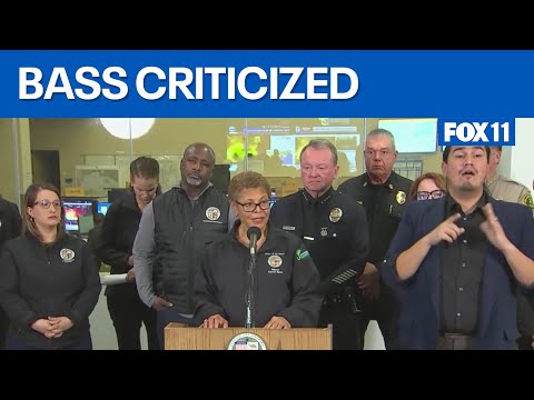 LA Mayor Karen Bass refuses to answer reporter's question about cutting firefighter budget by $17.6M