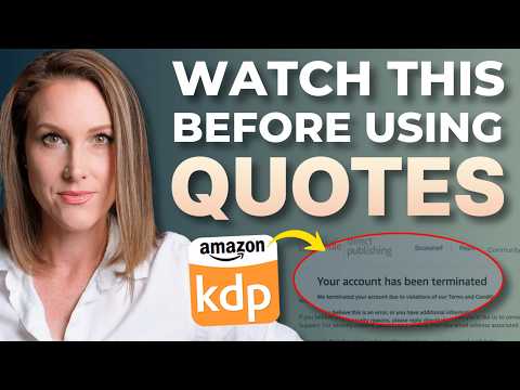Before You Use a Quote in Your Amazon KDP Book, WATCH THIS