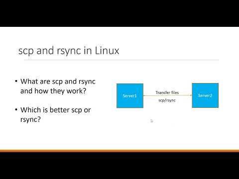 scp and rsync in Linux