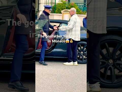 The godfather tips €50 in Monaco😱#monaco #billionaire