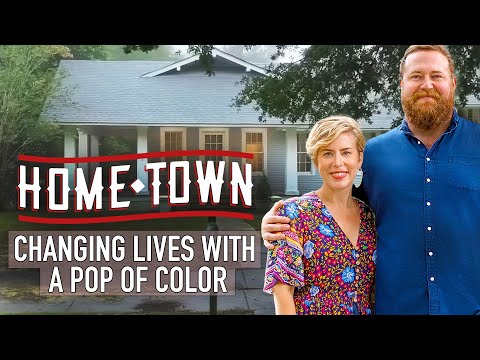 Updating Historical Home Using a POP of Color | Home Town | HGTV