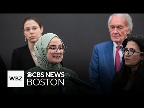 Tufts student Rumeysa Ozturk thanks community for support after she returns to Massachusetts