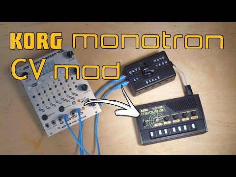 Korg Monotron CV Input Mod (Eurorack Control Voltage hack)