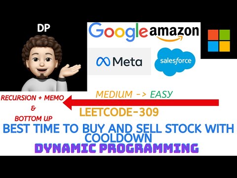 Best Time to Buy and Sell Stock with Cooldown | Google | Microsoft | Amazon | codestorywithMIK