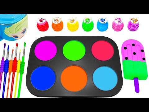 Satisfying Video l DIY How To Make Rainbow Glitter Stars Sprunki & Crunchy Christmas Candy ASMR