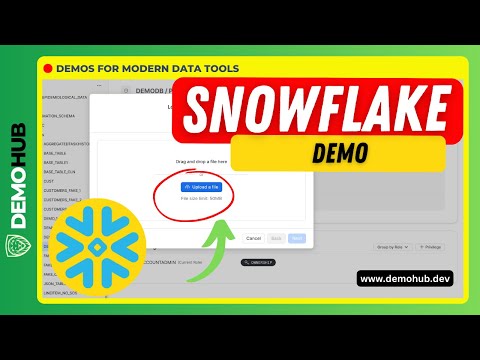 Snowflake // Load Data into Table & Stage Using Snowflake's SnowSight Web Interface | DemoHub.dev