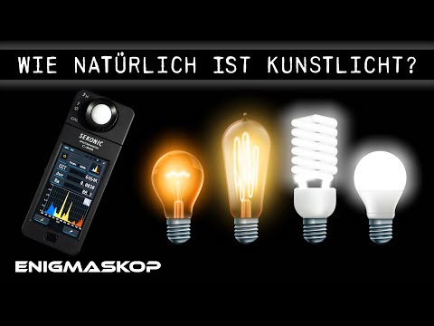 Warum weisses Licht von LEDs, Leuchtstofflampen und Glühbirnen von Tageslicht so verschieden ist